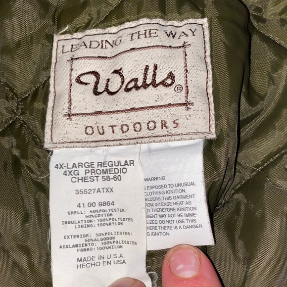 Walls Outdoors vintage camo jacket. Size 4XL - Picture 2 of 10